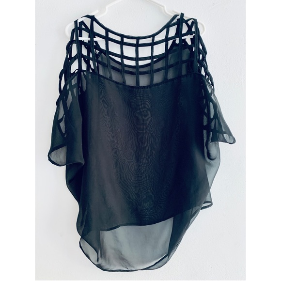 Sheer black Swim Cover-up -add to any bundle Free! - Picture 2 of 8